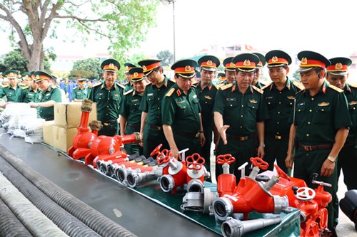 Tổng cục Kỹ thuật mít tinh hưởng ứng tháng hành động về an toàn, vệ sinh lao động năm 2017