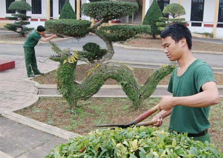 Lính tăng làm đẹp đơn vị