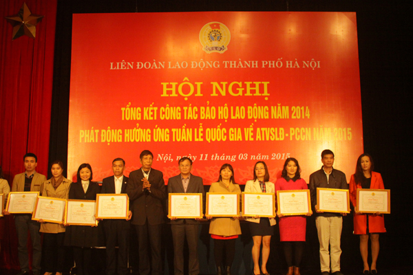 LĐLĐ TP Hà Nội: Tổng kết công tác Bảo hộ lao động năm 2014